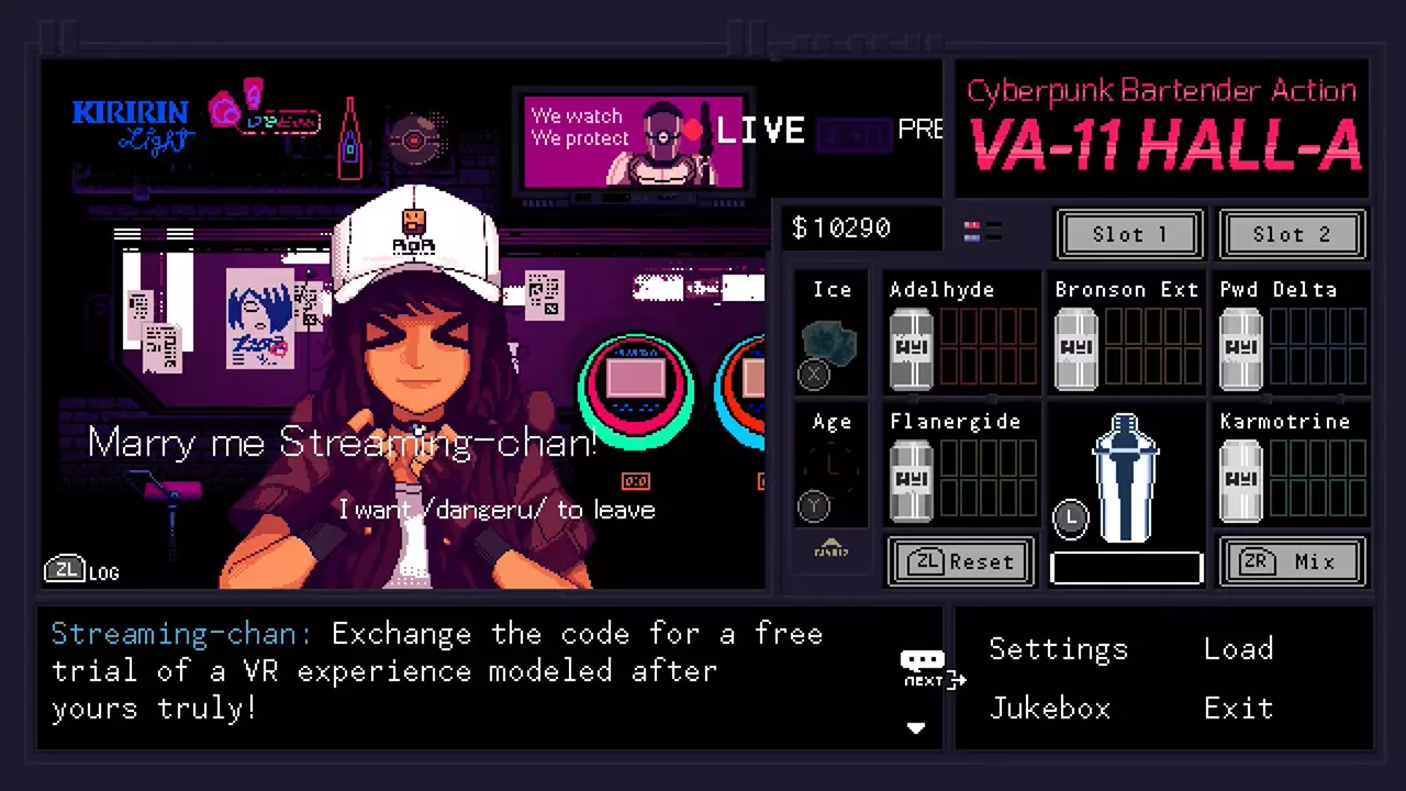 VA-11 HALL-A：赛博朋克酒保行动-VA-11 HALL-AVA-11 HALL-A: Cyberpunk Bartender Action-游戏截图-好玩游戏库