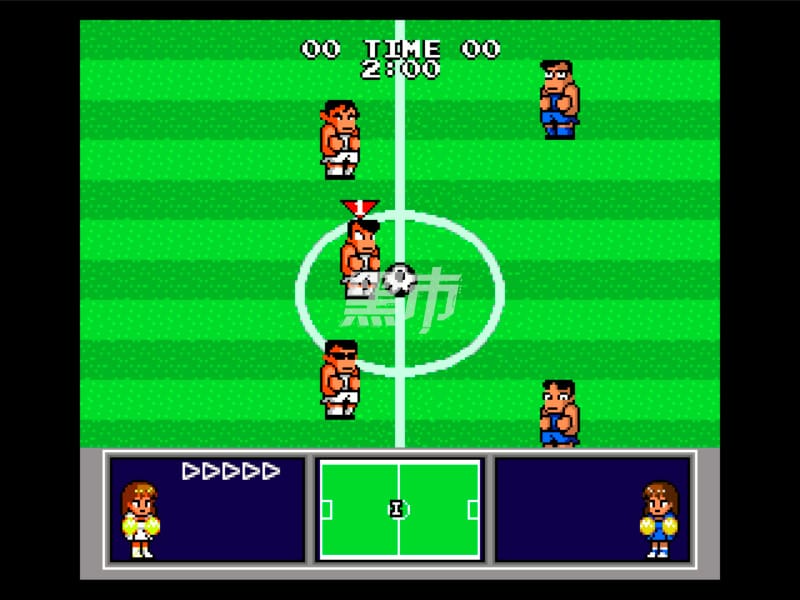 热血高校躲避球部：MD 足球篇-Nekketsu Koukou Dodgeball-bu: MD Soccer-hen-游戏截图-好玩游戏库