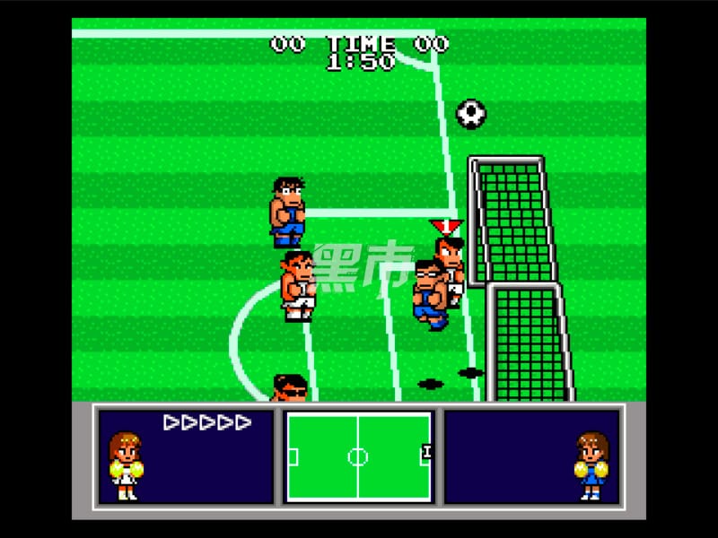 热血高校躲避球部：MD 足球篇-Nekketsu Koukou Dodgeball-bu: MD Soccer-hen-游戏截图-好玩游戏库