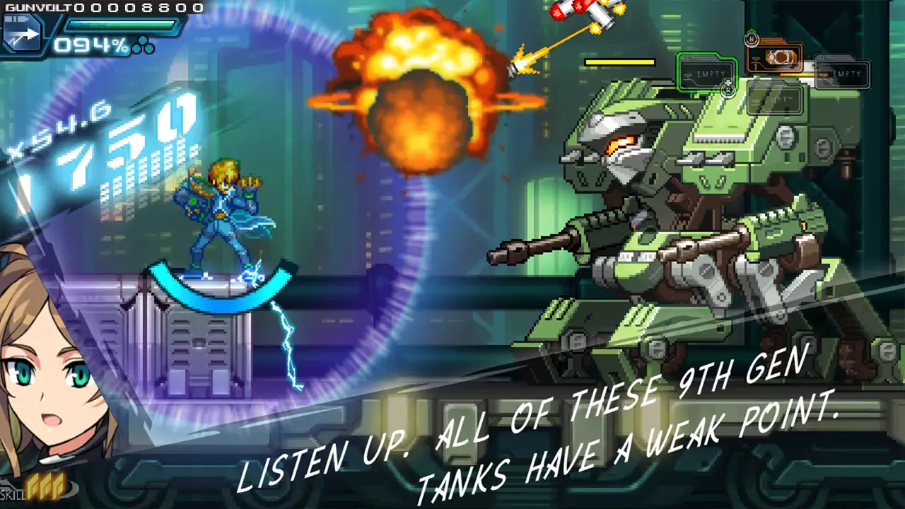 苍蓝雷霆：刚巴尔特 强袭包-Azure Striker GUNVOLT-游戏截图-好玩游戏库