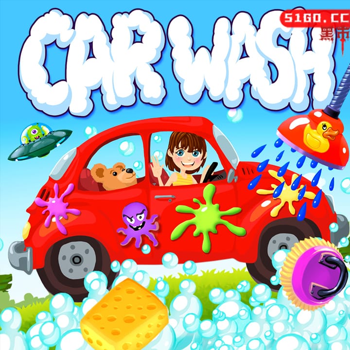 洗车 - 幼儿和儿童的汽车和卡车车库游戏 