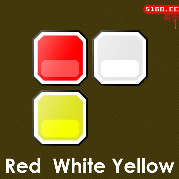 色红白黄