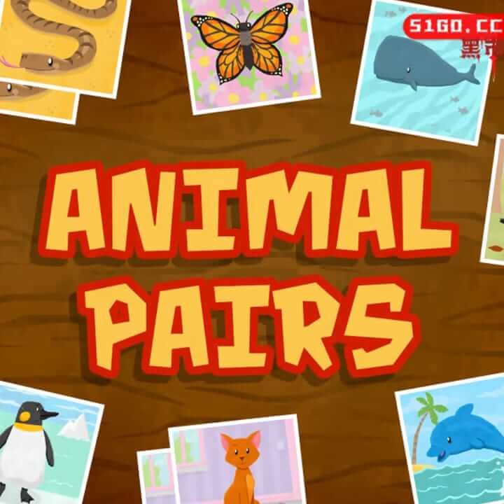 动物对 - 幼儿和儿童的配对和专注游戏