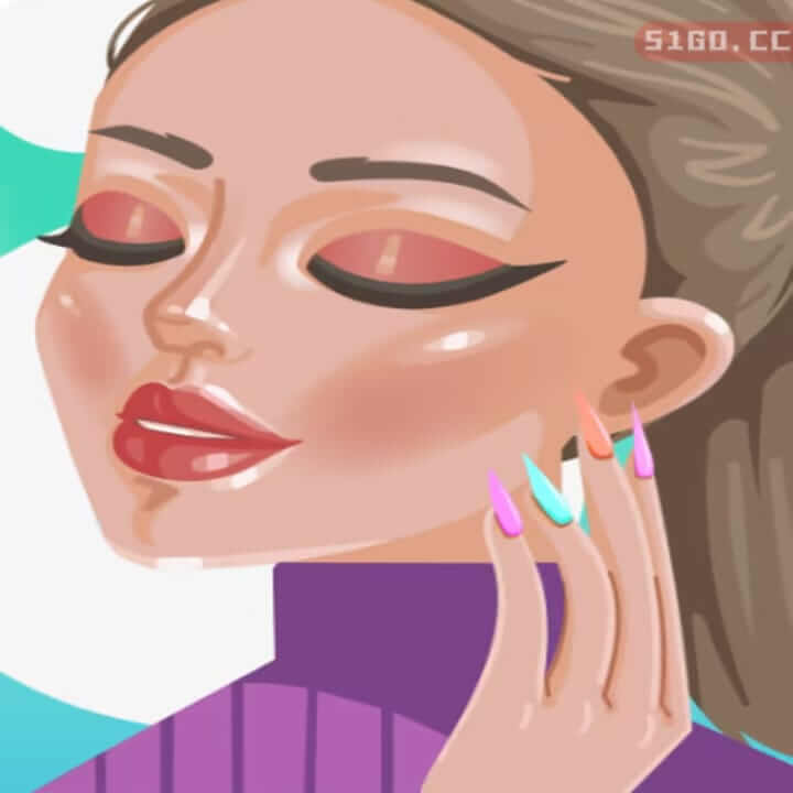 美甲沙龙：风格和化妆包