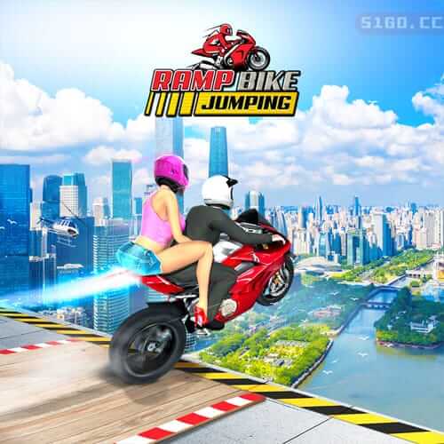 坡道自行车跳跃