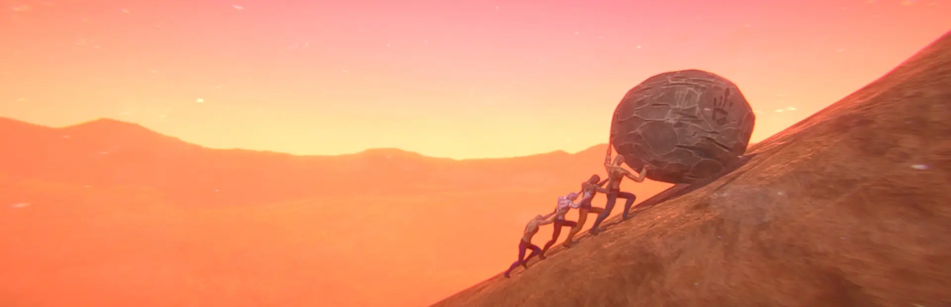 努力，加油！一起化身西西弗斯