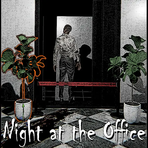 夜幕下的办公室