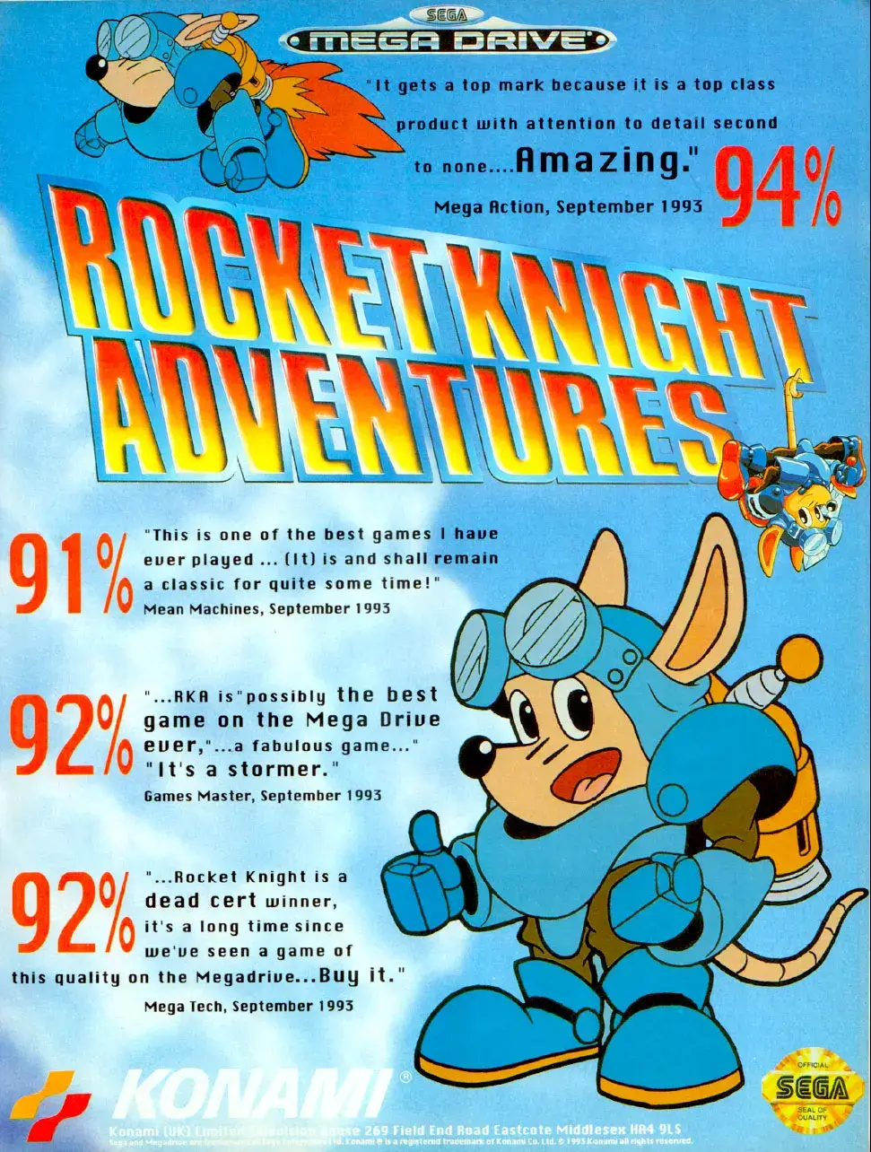 火箭骑士大冒险-Rocket Knight Adventures-游戏截图-好玩游戏库