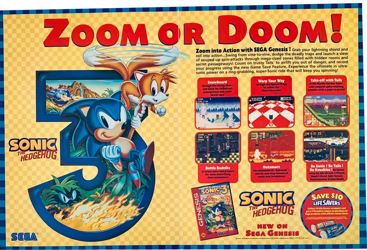 刺猬索尼克 3-Sonic the Hedgehog 3-游戏截图-好玩游戏库