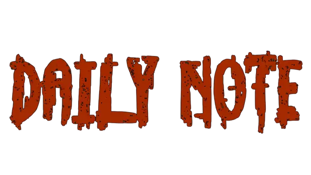 每日笔记 | Daily Note