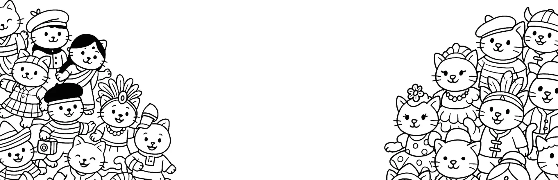 迷失在日本的 100 只猫：寻找并上色