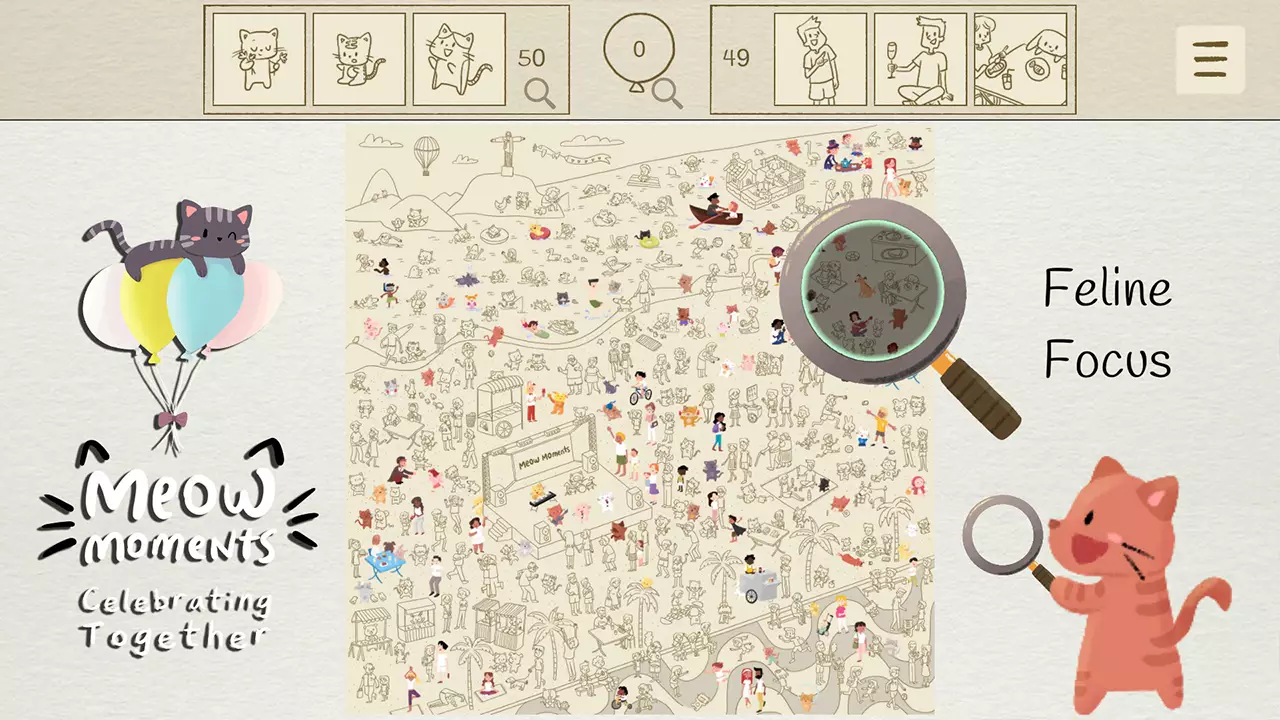 喵喵时刻：一起庆祝-Meow Moments: Celebrating Together-游戏截图-好玩游戏库