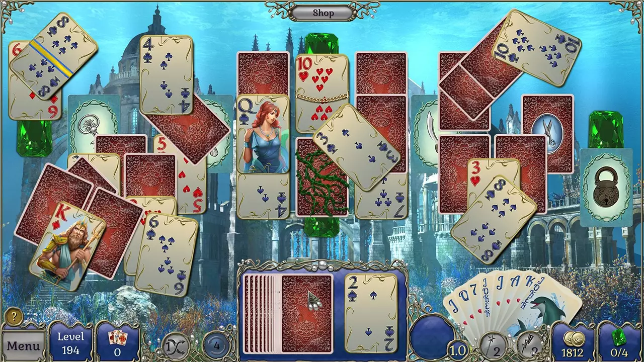 宝石配对：亚特兰蒂斯纸牌 - 收藏版-Jewel Match Atlantis Solitaire: Collector's Edition-游戏截图-好玩游戏库