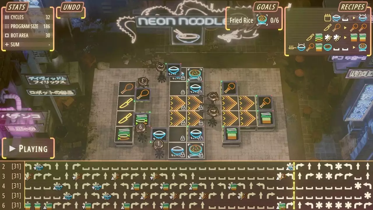 霓虹浓汤面-Neon Noodles: Cyberpunk Kitchen Automation-游戏截图-好玩游戏库
