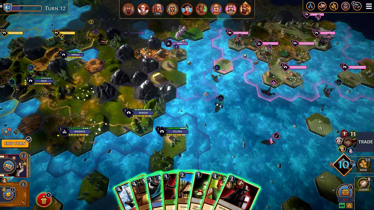 帝王牌局：古国纷争-Hexarchy-游戏截图-好玩游戏库