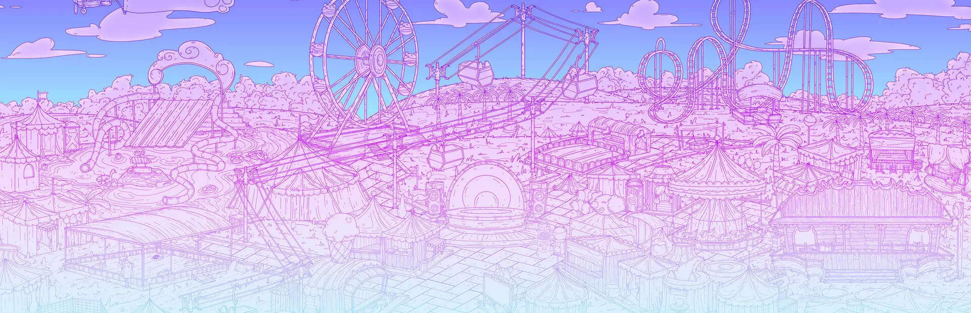 游乐园里满是猫