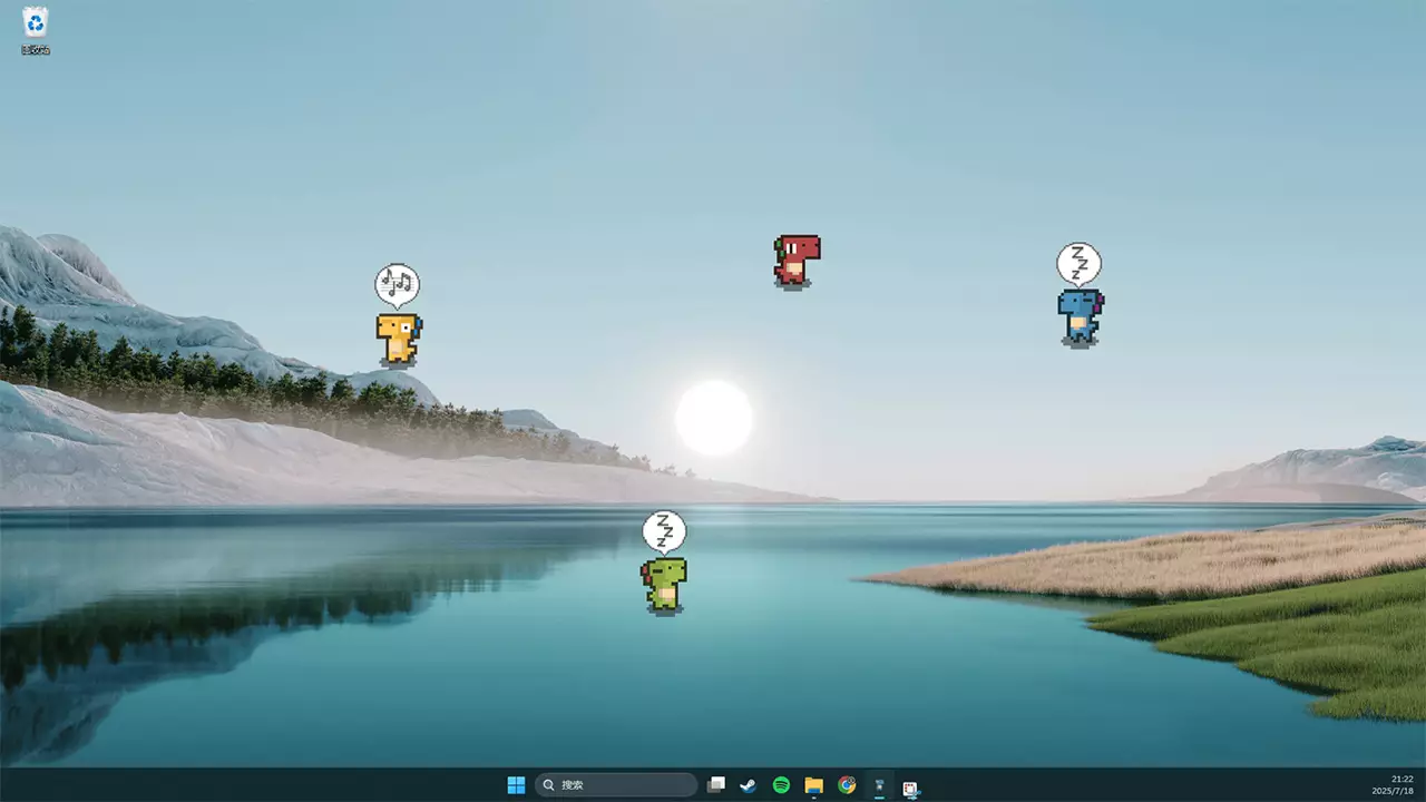 桌面萌龙-Desk Dino-游戏截图-好玩游戏库