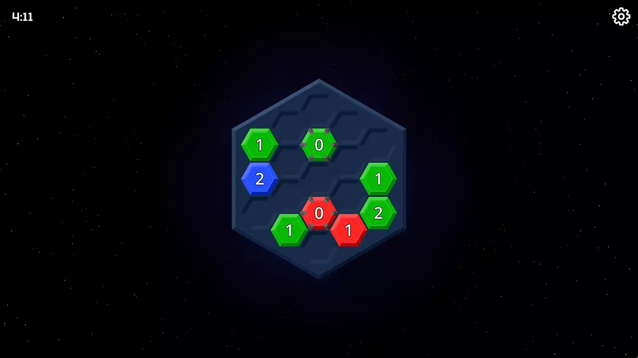 六元互联-Hexiom-游戏截图-好玩游戏库