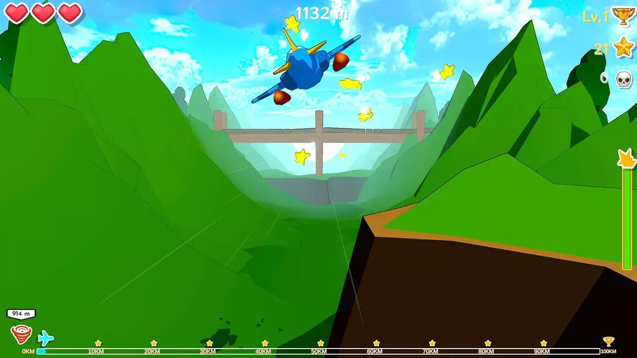 天际追逐者-Fly Over! 100KM! Mountains!-游戏截图-好玩游戏库