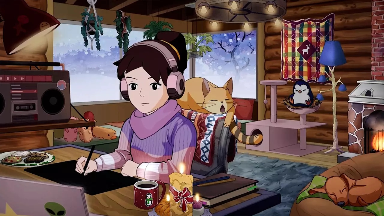 温馨少女：洛菲陪伴记-Comfy Girl: Lofi Companion-游戏截图-好玩游戏库