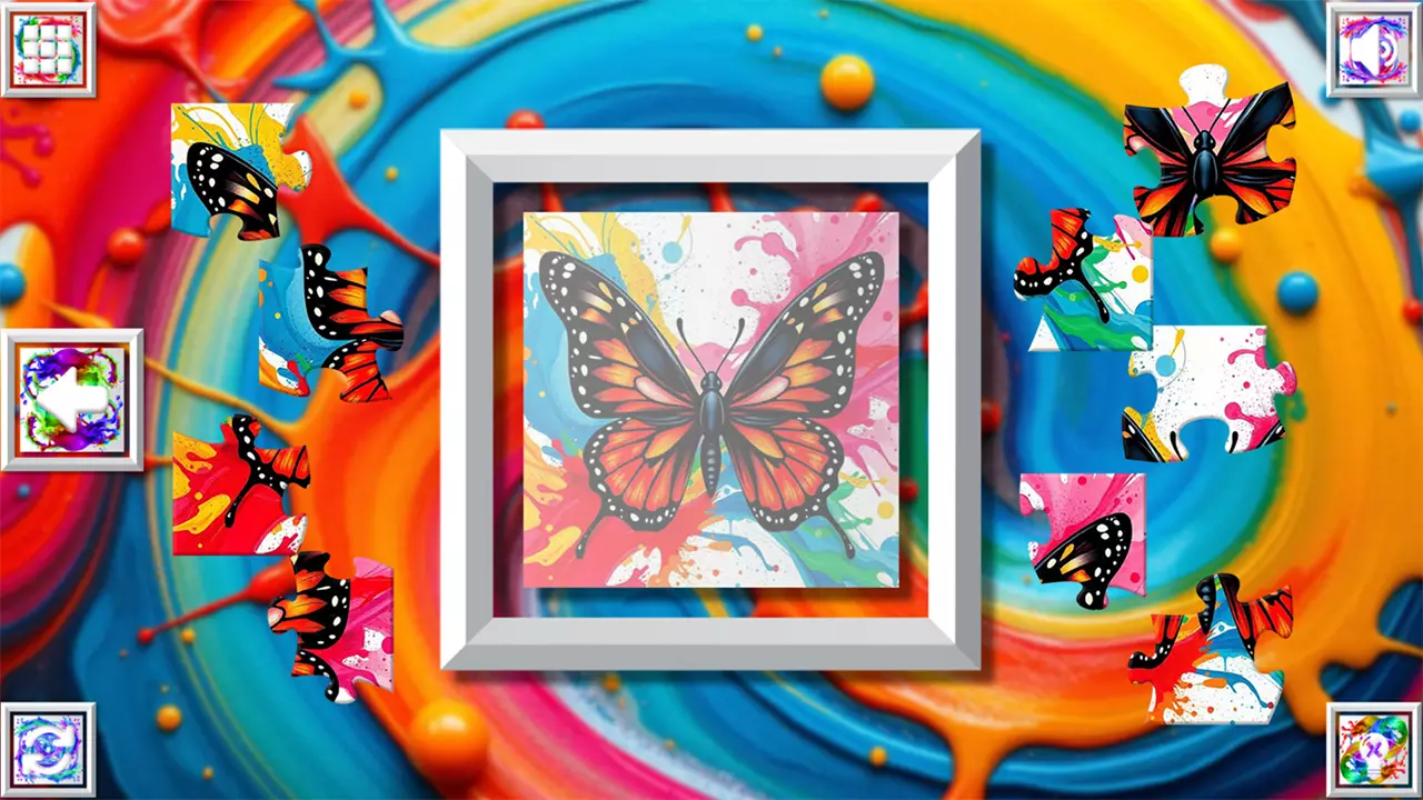 色彩绽放：蝶舞拼图-Color Splash: Butterflies-游戏截图-好玩游戏库