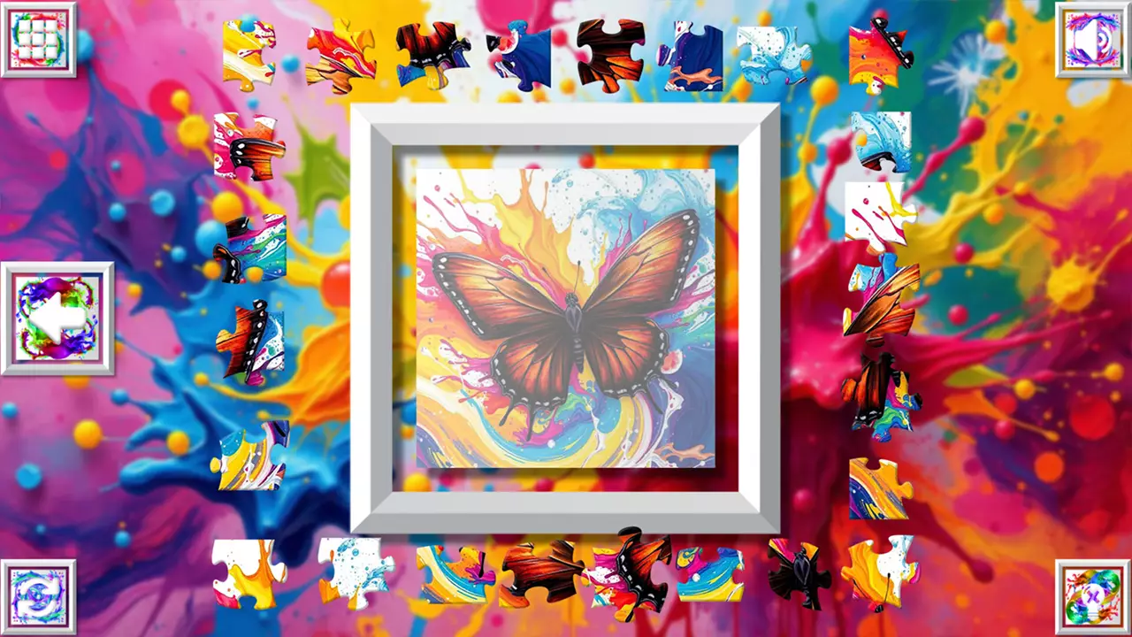 色彩绽放：蝶舞拼图-Color Splash: Butterflies-游戏截图-好玩游戏库