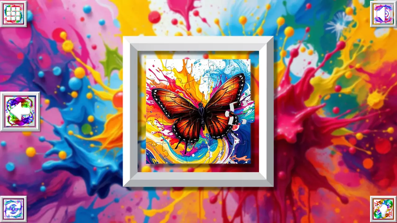 色彩绽放：蝶舞拼图-Color Splash: Butterflies-游戏截图-好玩游戏库