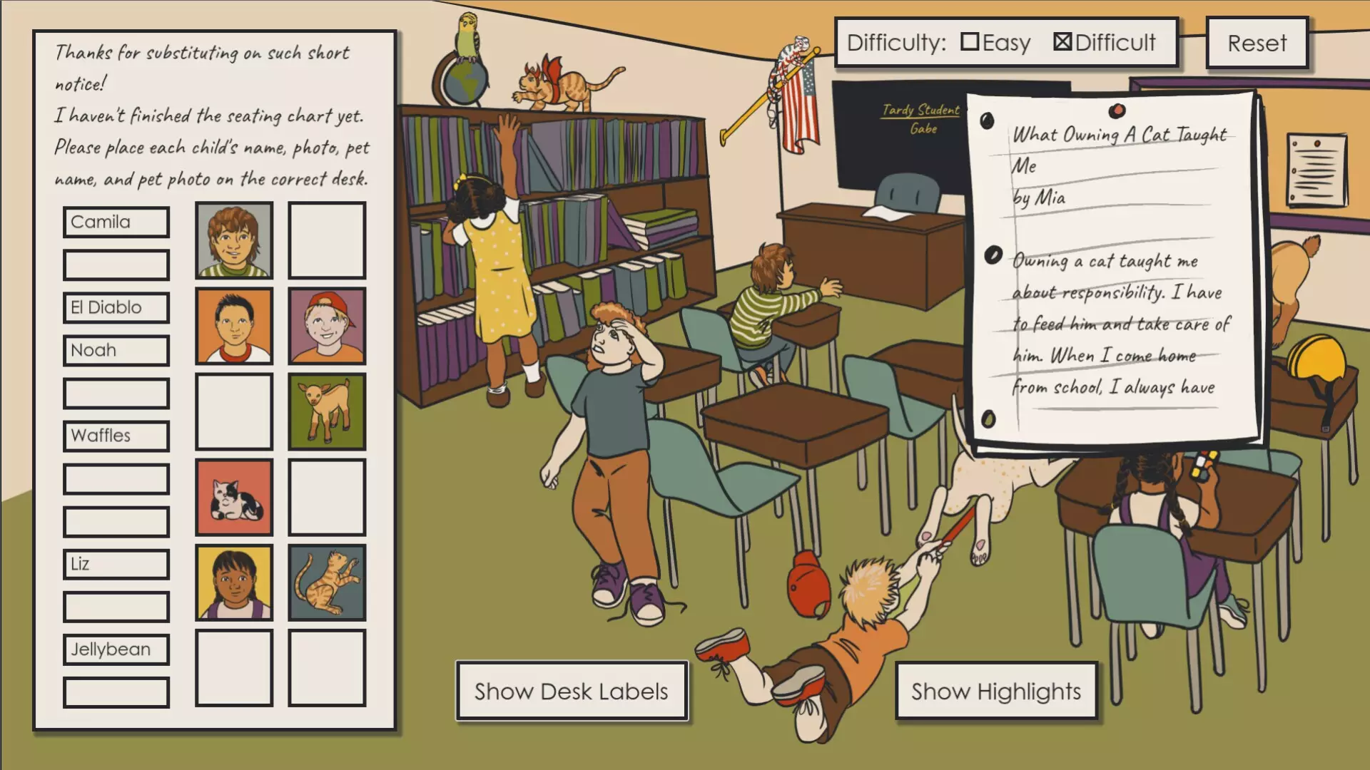 -Deductopia Chapter 1: Bring Your Pet to School Day-游戏截图-好玩游戏库