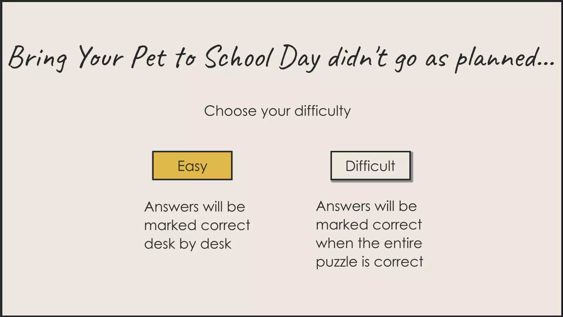 -Deductopia Chapter 1: Bring Your Pet to School Day-游戏截图-好玩游戏库