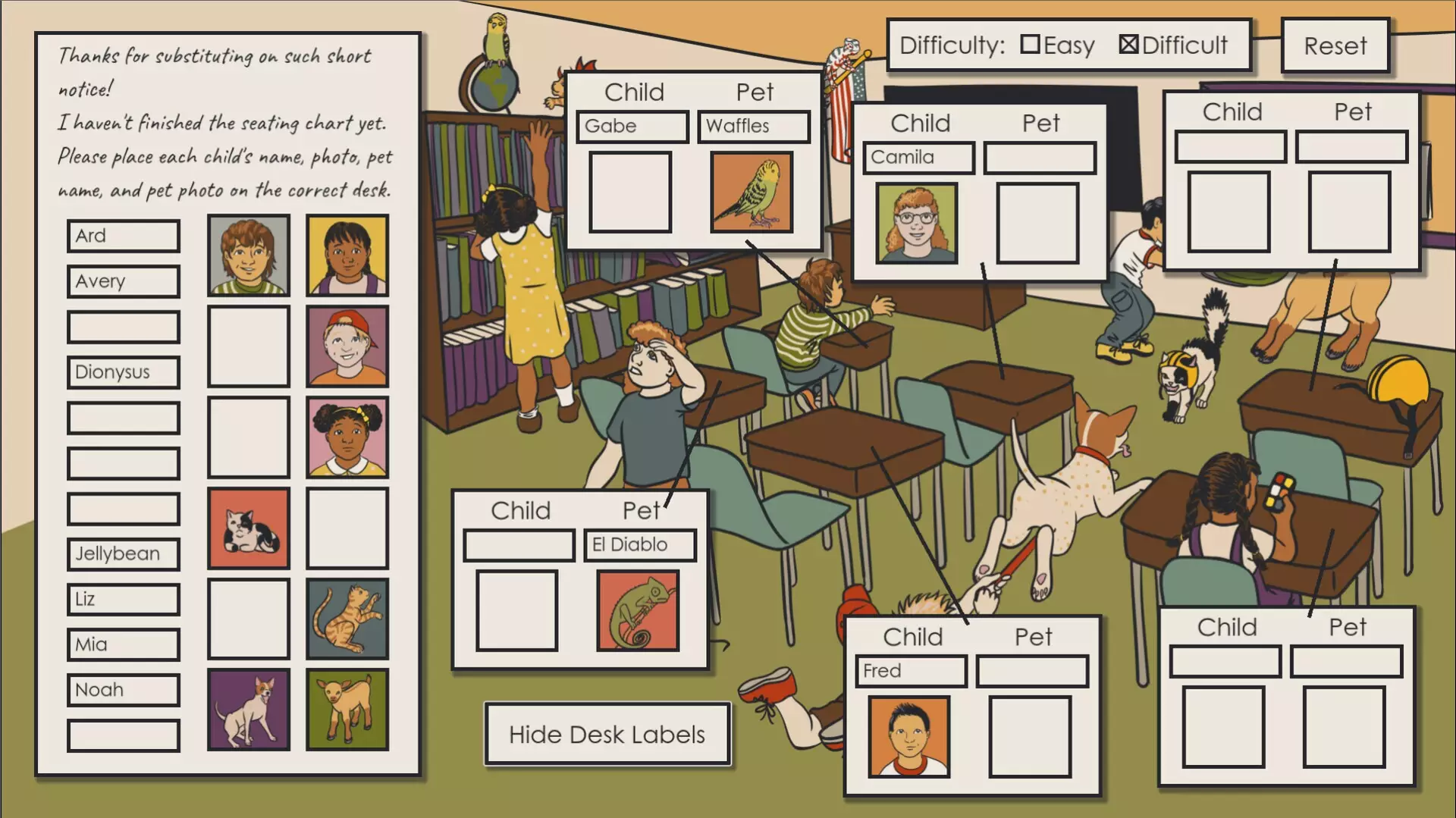 -Deductopia Chapter 1: Bring Your Pet to School Day-游戏截图-好玩游戏库