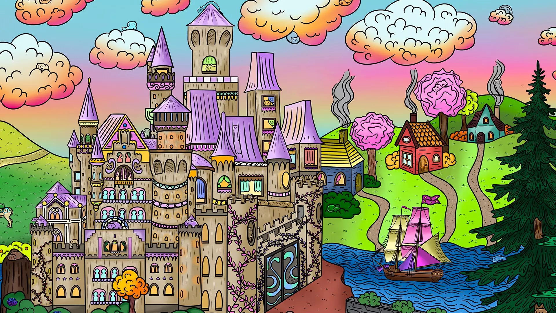 -100 Fantasy Cats-游戏截图-好玩游戏库