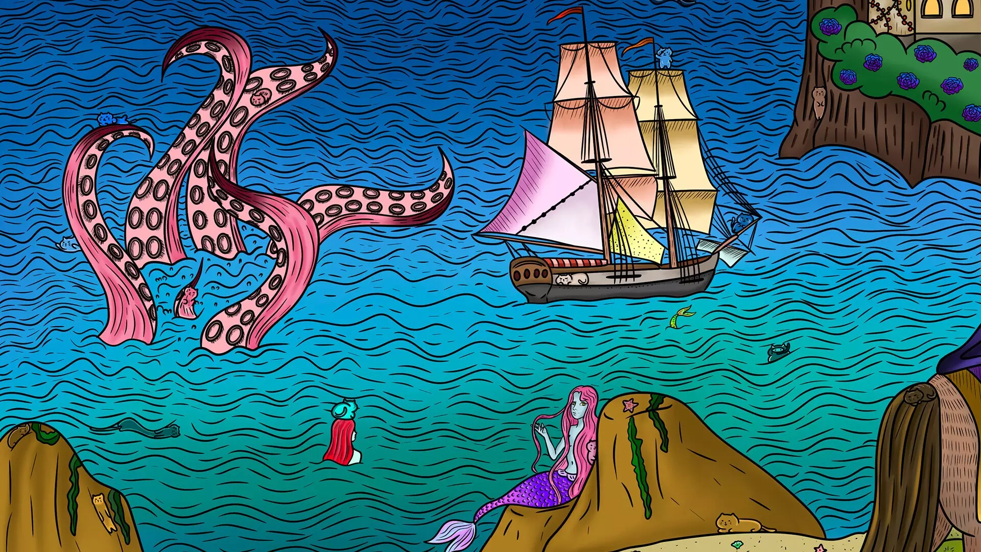 -100 Fantasy Cats-游戏截图-好玩游戏库