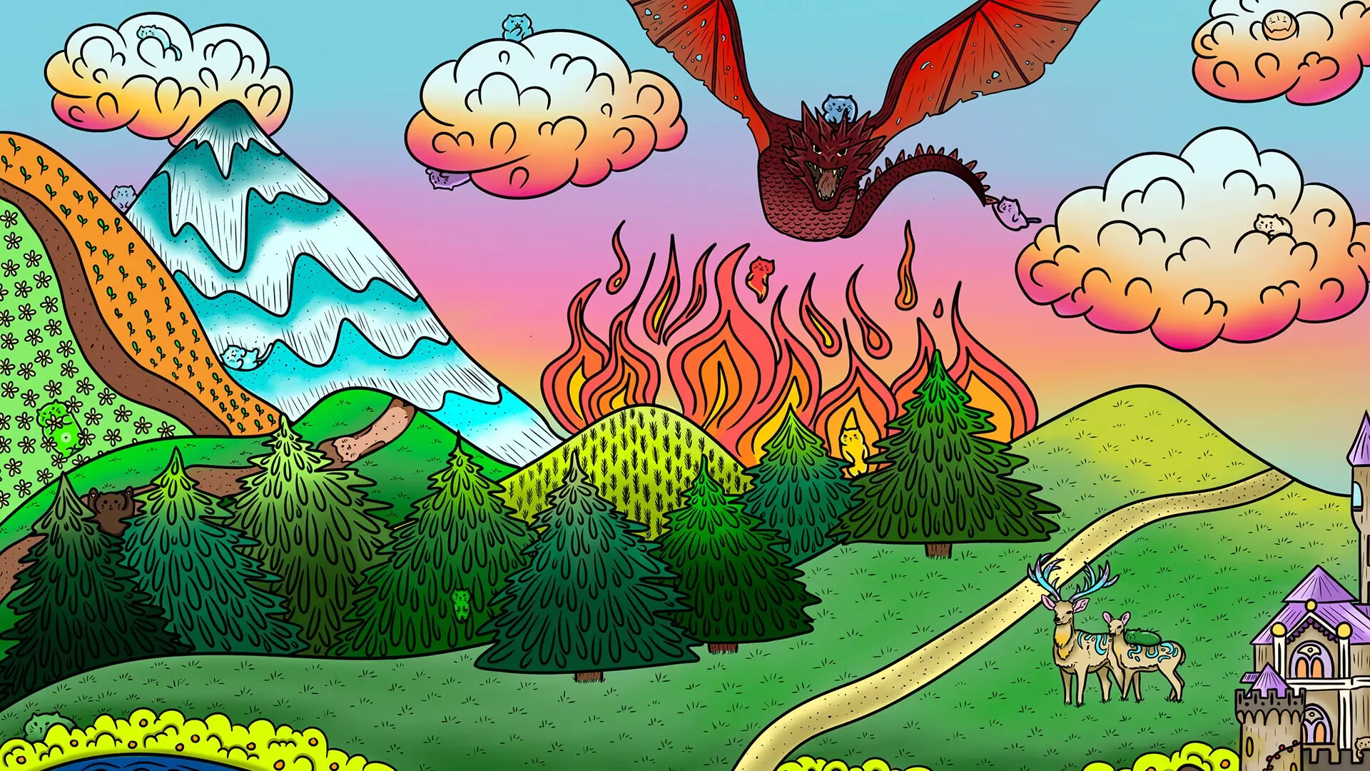 -100 Fantasy Cats-游戏截图-好玩游戏库