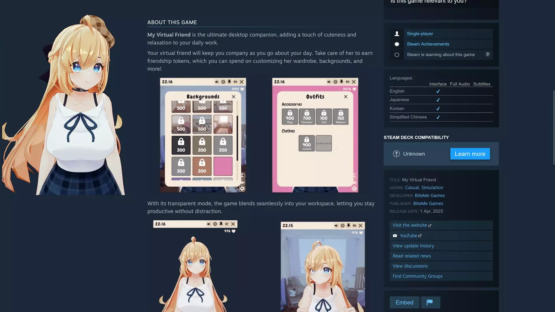 -My Virtual Friend-游戏截图-好玩游戏库