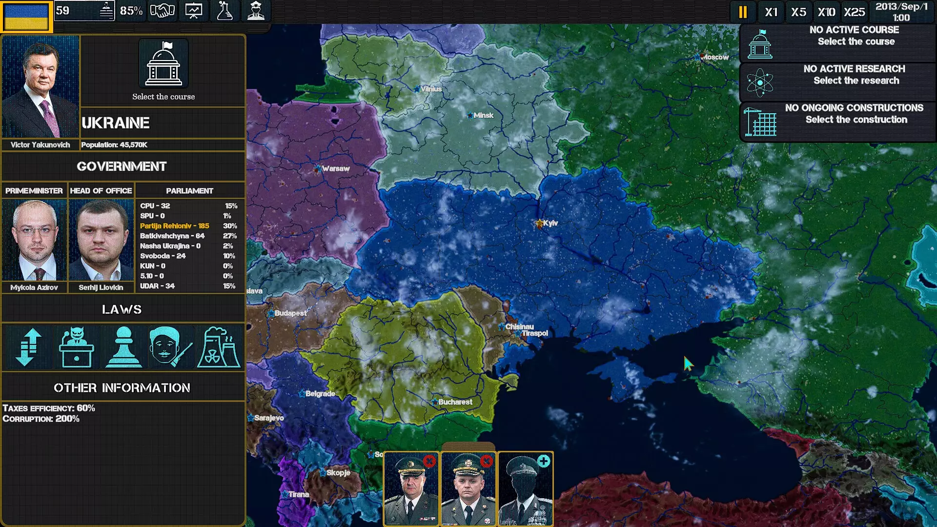 Flames in Modern Europe