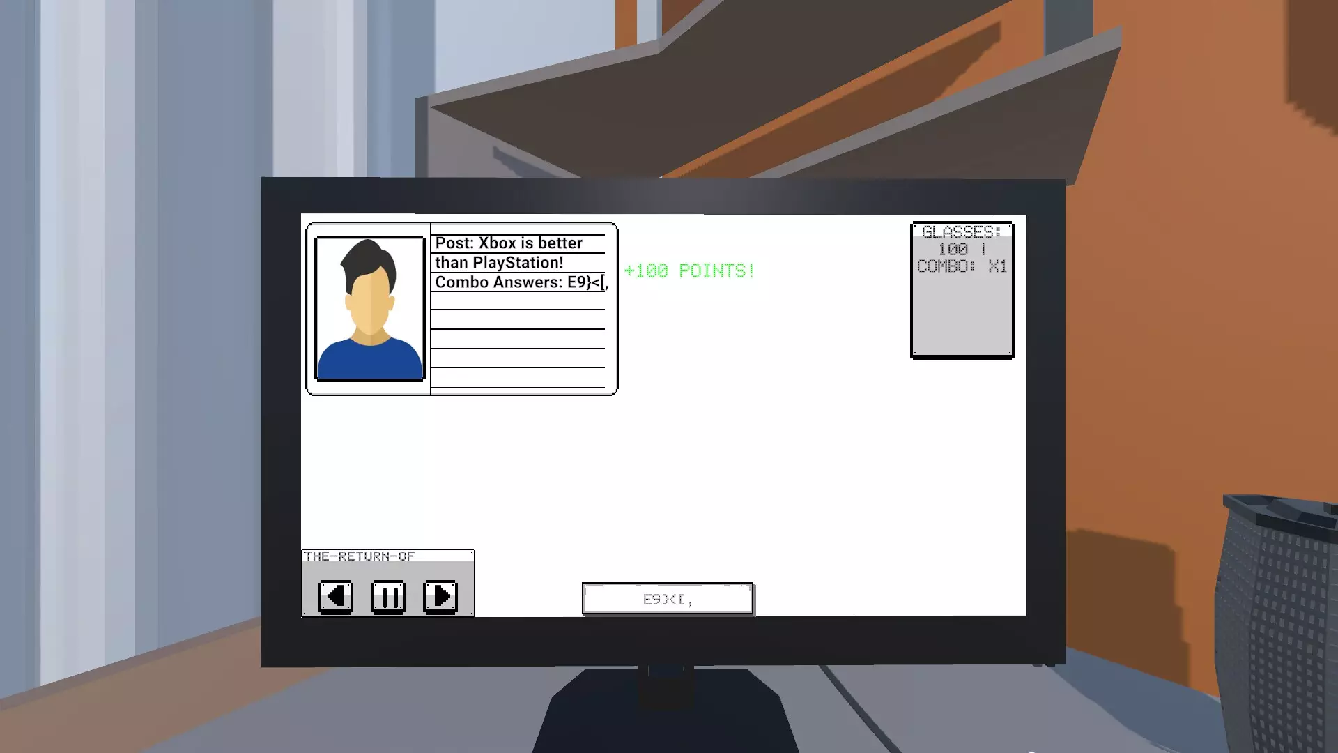 Keyboard Warrior Simulator