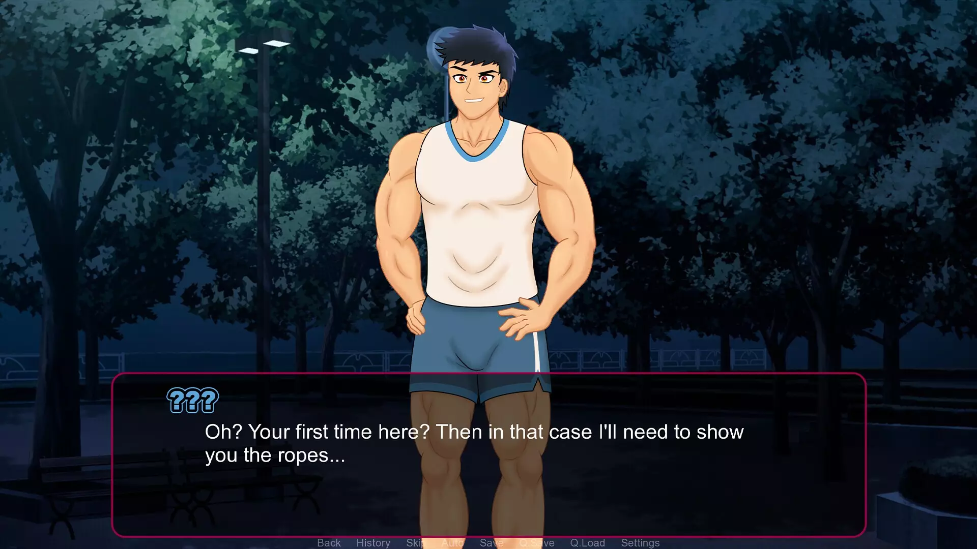 -Meeting a Hunk in the Park-游戏截图-好玩游戏库