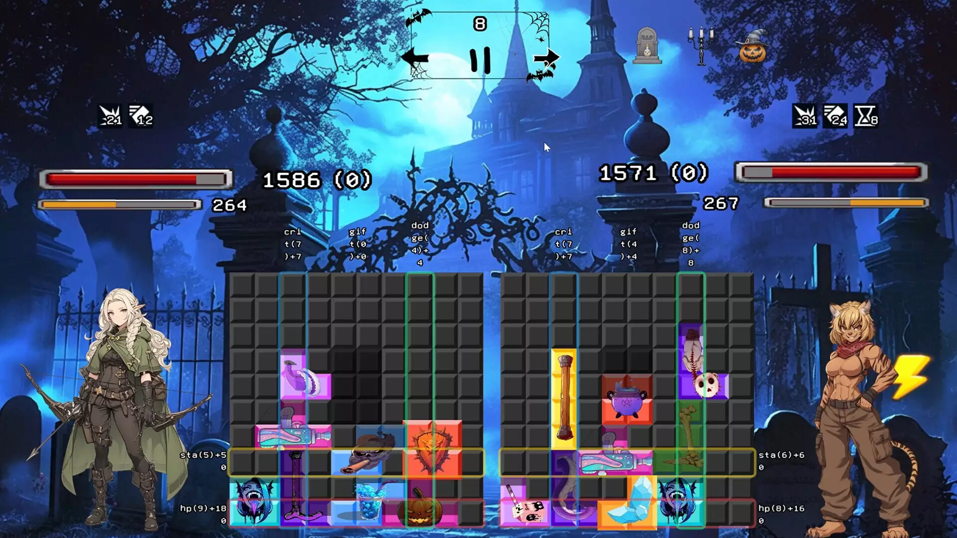 -Monsters in the Moonlight: Tetris-游戏截图-好玩游戏库