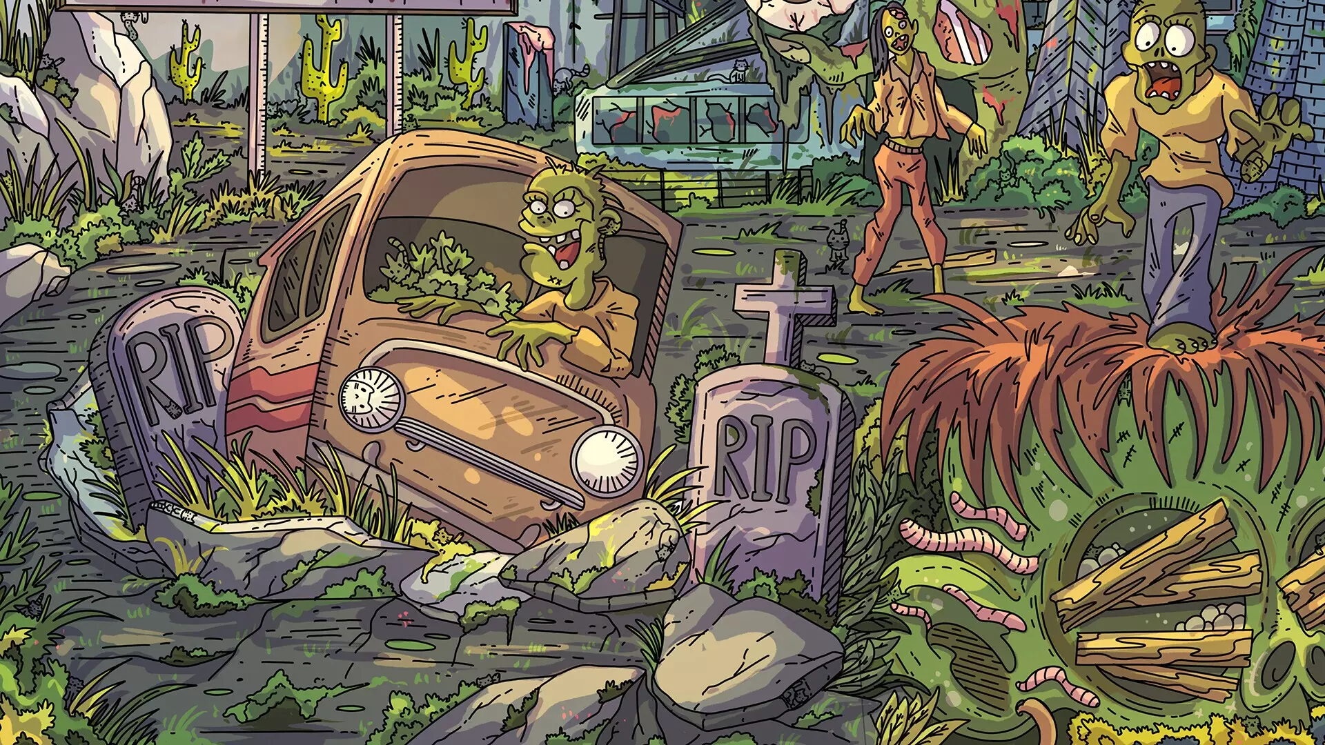 -100 Zombie Cats-游戏截图-好玩游戏库