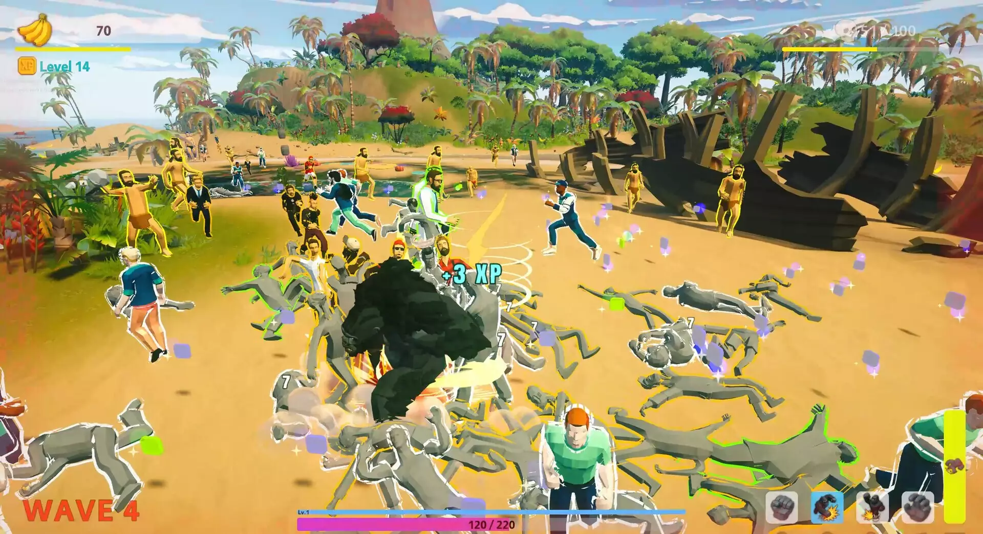 -The Showdown: Gorilla vs 100-游戏截图-好玩游戏库