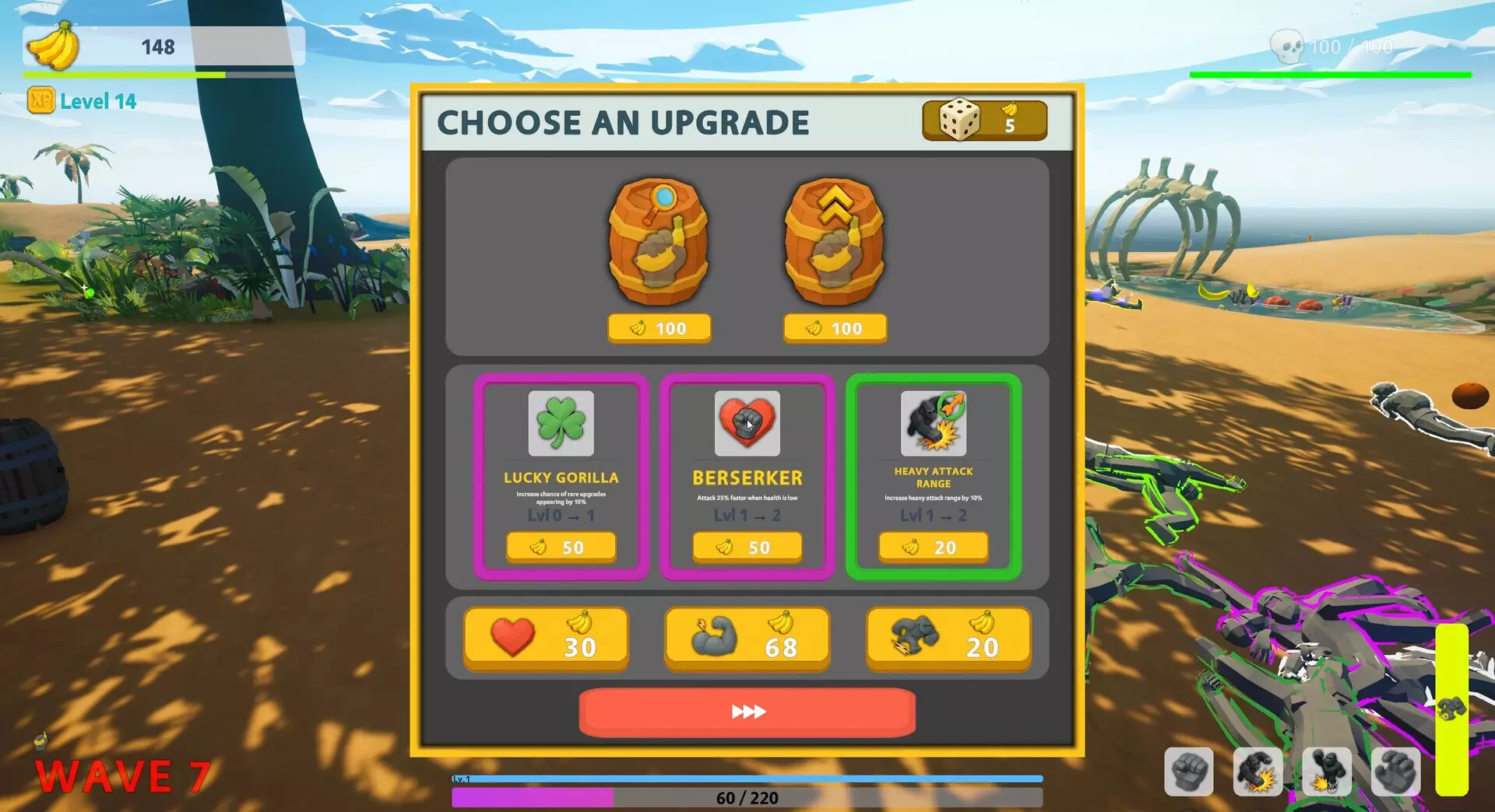 -The Showdown: Gorilla vs 100-游戏截图-好玩游戏库