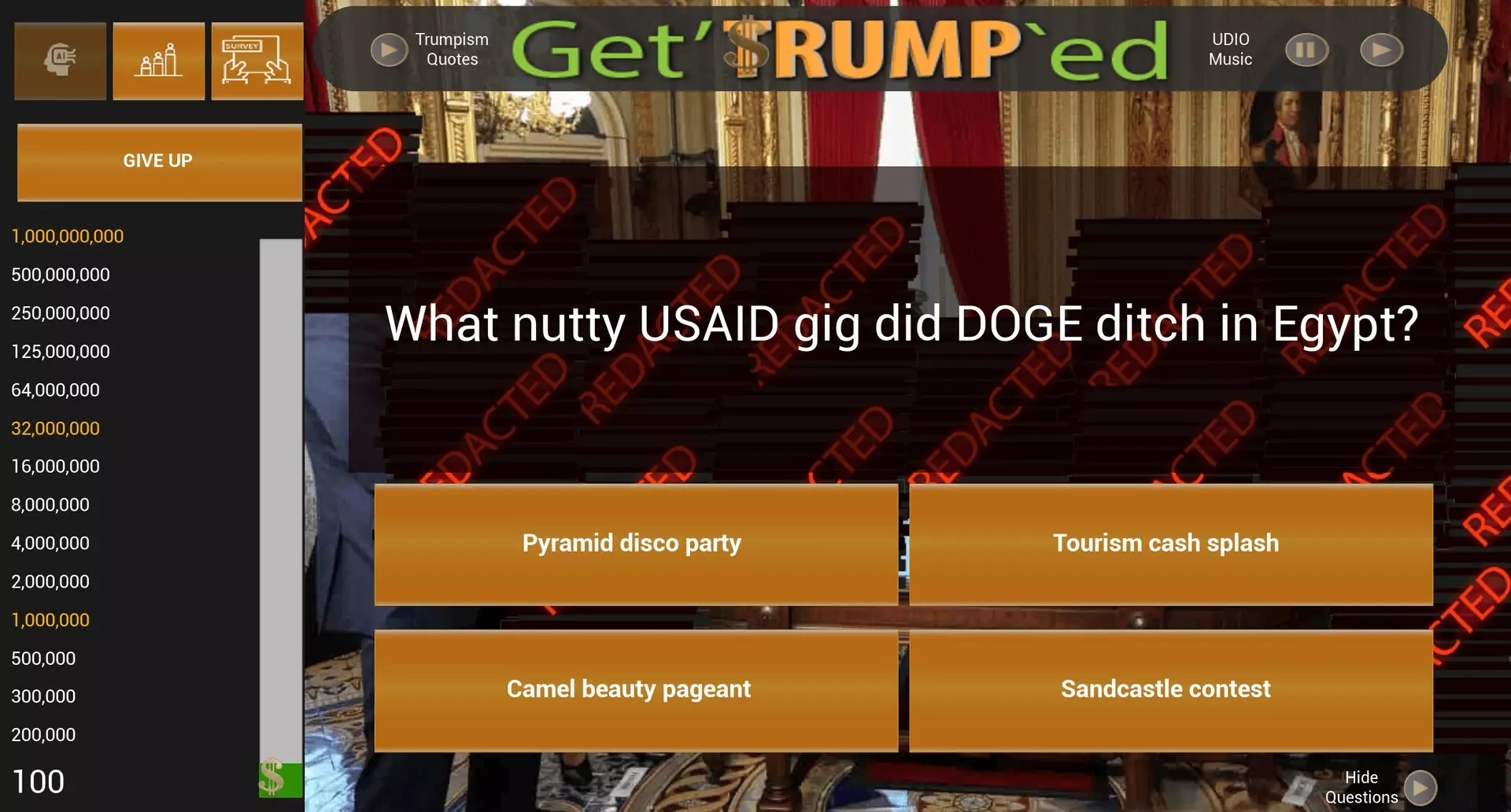 Get’TRUMP`ed Trivia