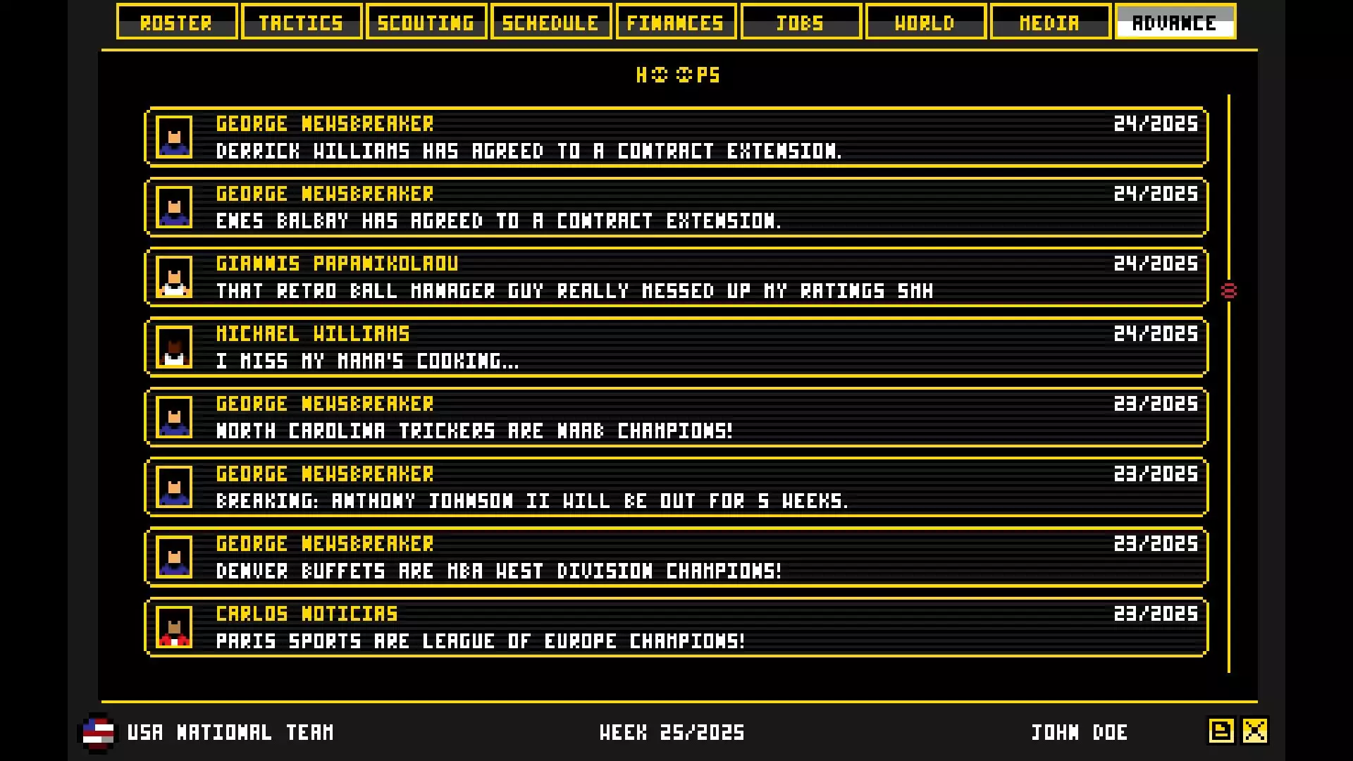 -Retro Basketball Manager-游戏截图-好玩游戏库