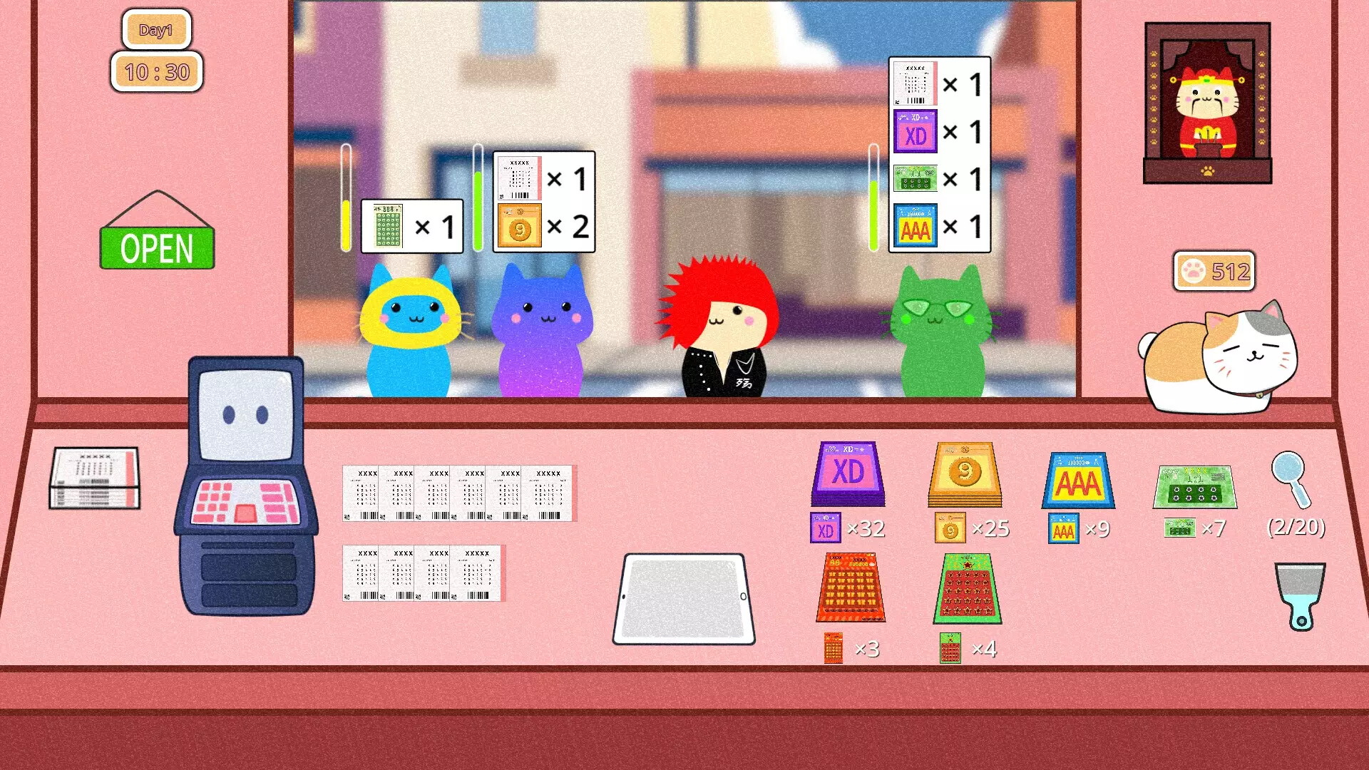 -Cat Lottery Shop-游戏截图-好玩游戏库