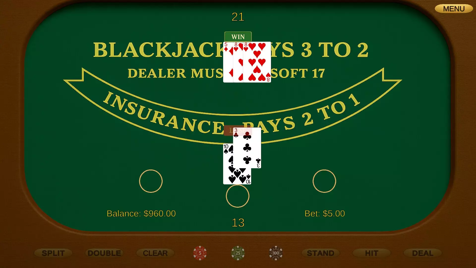 经典二十一点-Classic Blackjack-游戏截图-好玩游戏库