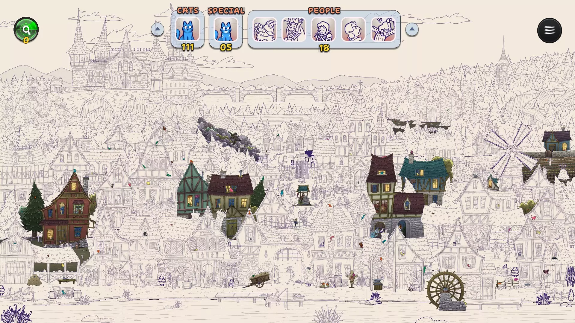 灵隐村：寻猫绘色-Hidden Cats in Spooky Village-游戏截图-好玩游戏库