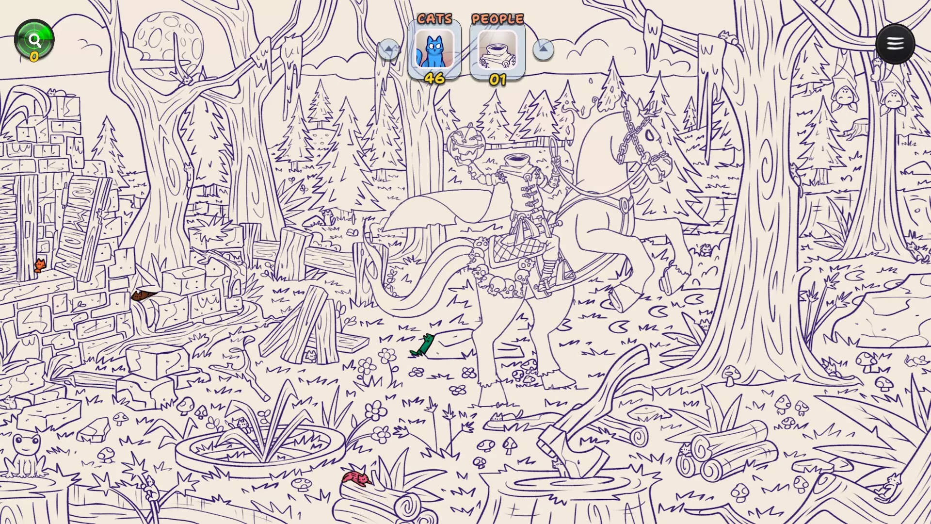 灵隐村：寻猫绘色-Hidden Cats in Spooky Village-游戏截图-好玩游戏库