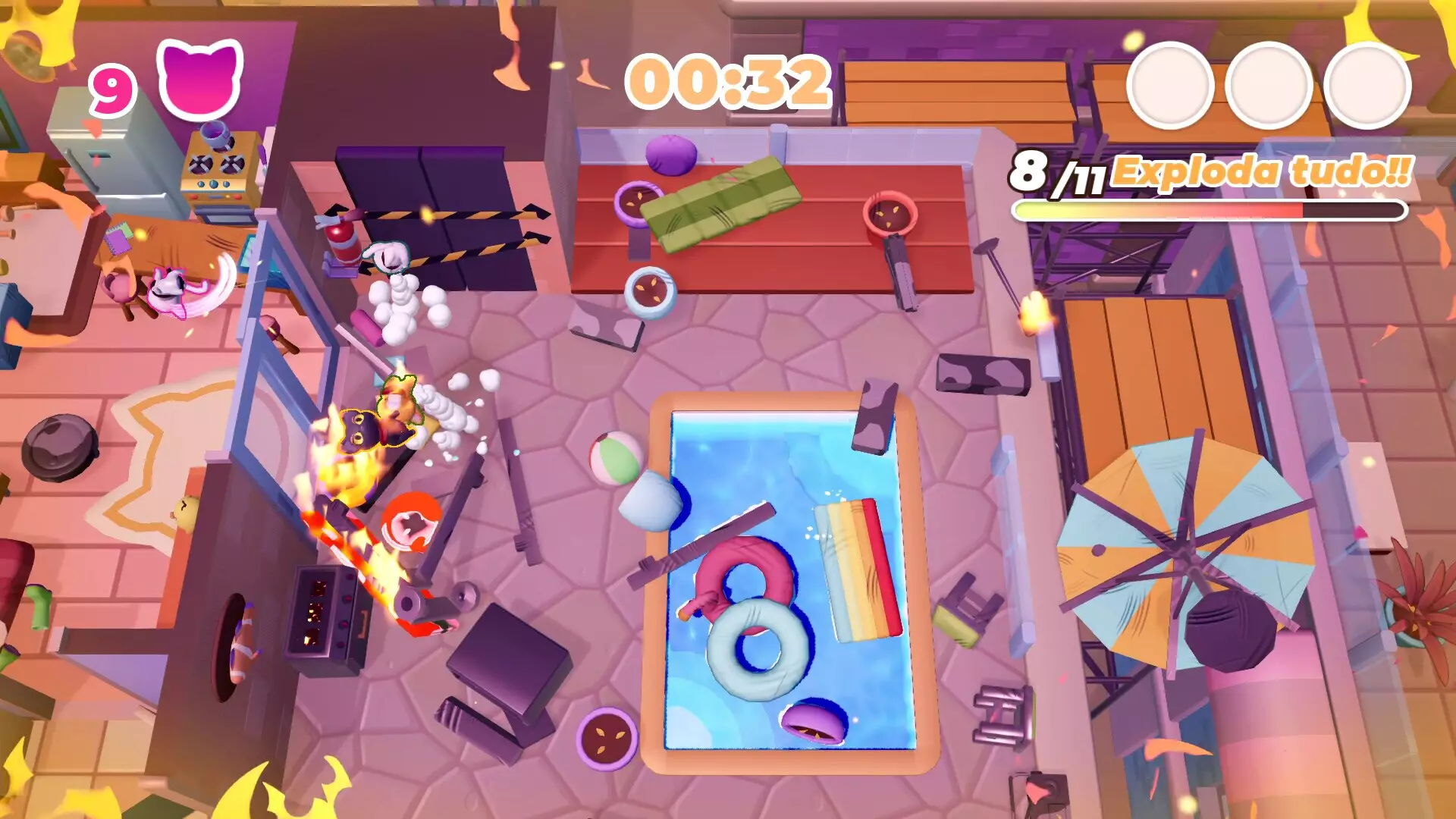 喵喵大暴走：翻滚破坏王-Neko Neko Rampage-游戏截图-好玩游戏库