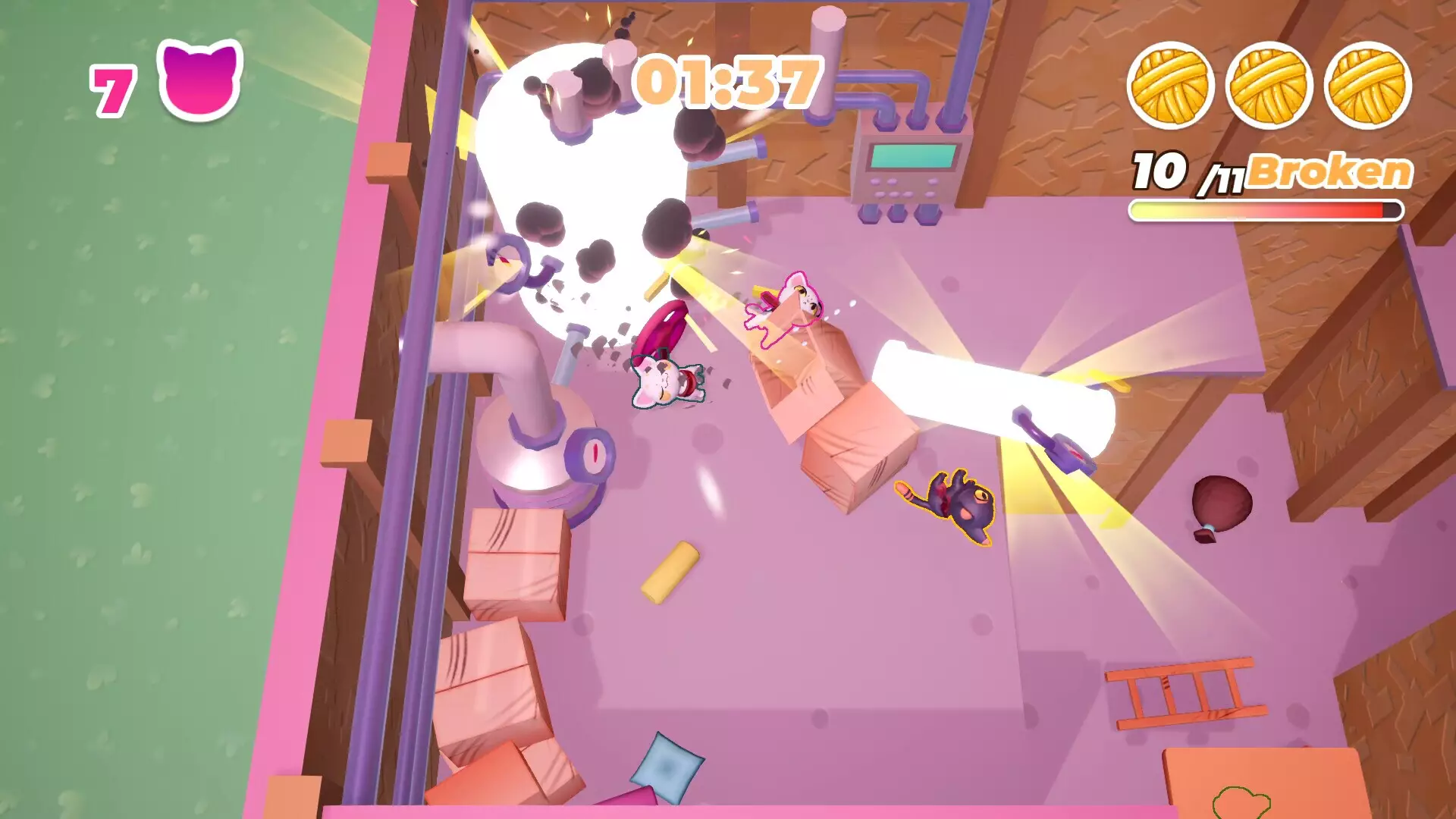 喵喵大暴走：翻滚破坏王-Neko Neko Rampage-游戏截图-好玩游戏库