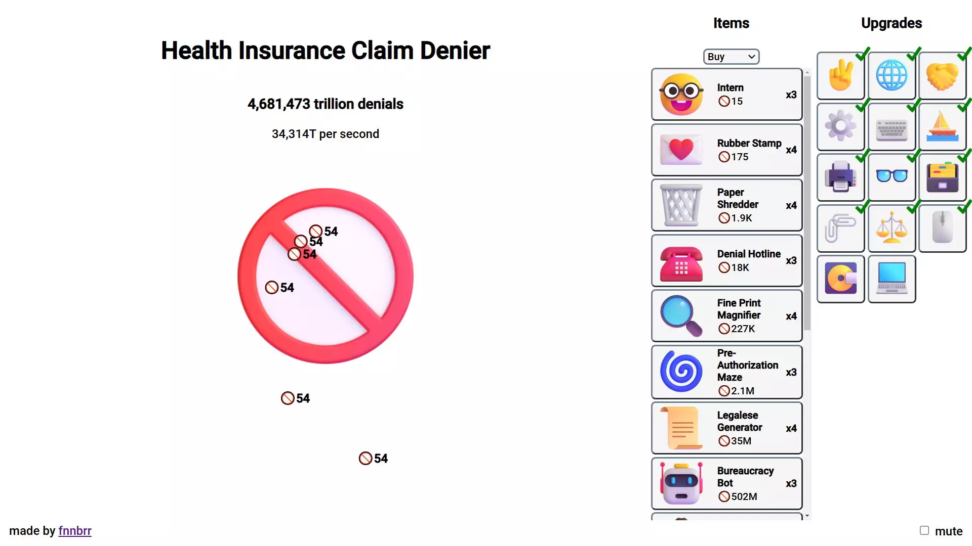 -Health Insurance Claim Denier-游戏截图-好玩游戏库